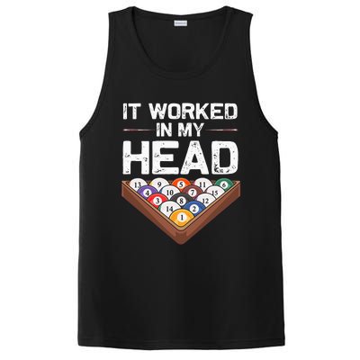 Funny Billiards Design For Men Women Cue Sport Pool Player PosiCharge Competitor Tank