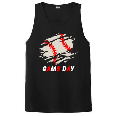 Funny Baseball Day Quote Cool Game Of The Day Gift PosiCharge Competitor Tank