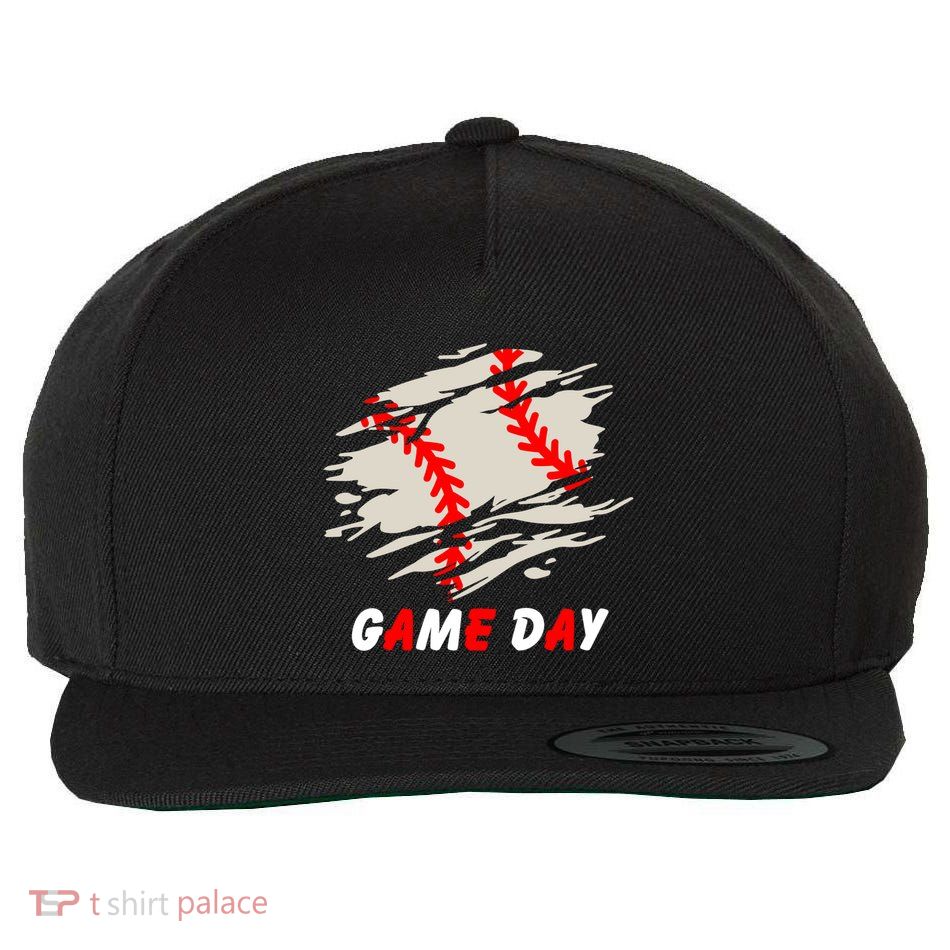 Funny Baseball Day Quote Cool Game Of The Day Gift Wool Snapback Cap
