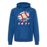 Funny Baseball Day Quote Cool Game Of The Day Gift Premium Hoodie