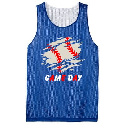 Funny Baseball Day Quote Cool Game Of The Day Gift Mesh Reversible Basketball Jersey Tank