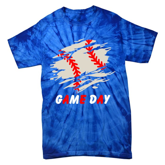 Funny Baseball Day Quote Cool Game Of The Day Gift Tie-Dye T-Shirt