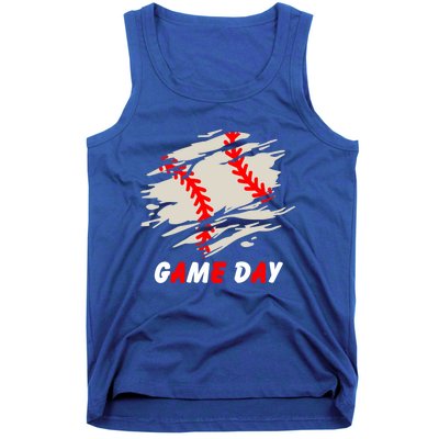 Funny Baseball Day Quote Cool Game Of The Day Gift Tank Top