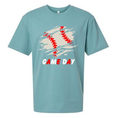 Funny Baseball Day Quote Cool Game Of The Day Gift Sueded Cloud Jersey T-Shirt