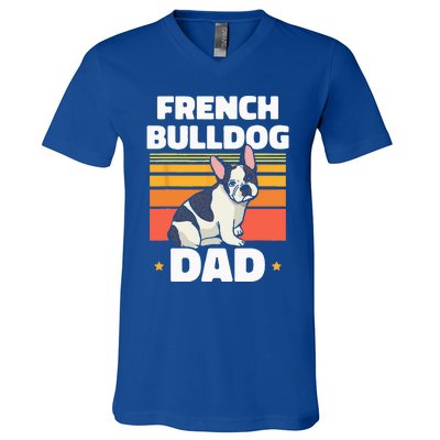 French Bulldog Dad Lover Owner Frenchie French Bulldog V-Neck T-Shirt