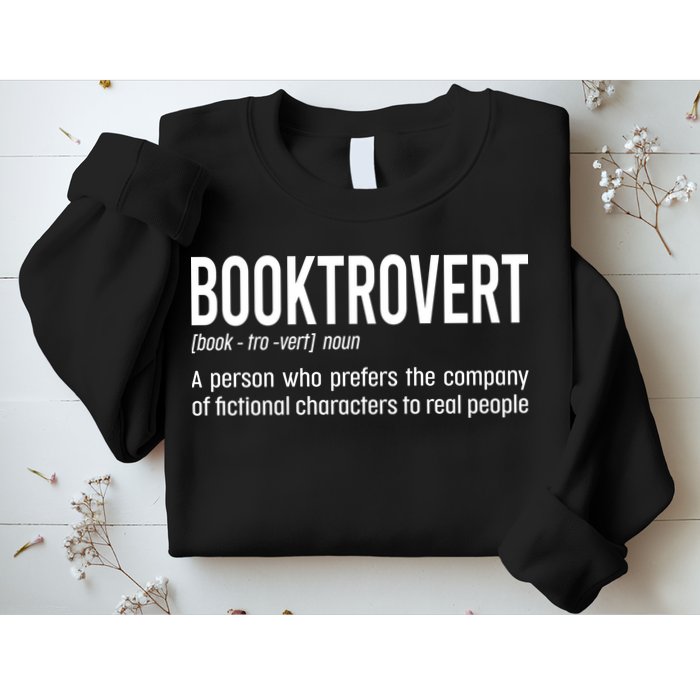Funny Booktrovert Definition Reading Fan Book Lover Introvert Sweatshirt