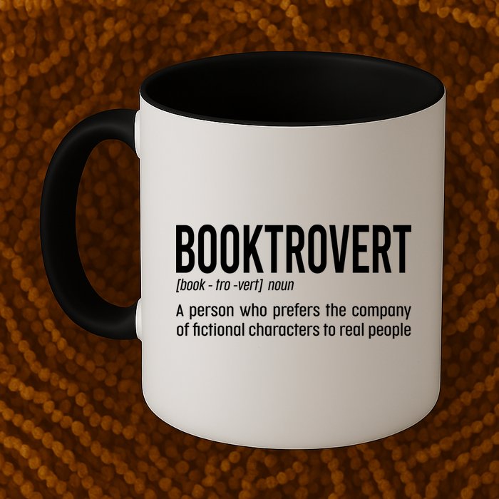 Funny Booktrovert Definition Reading Fan Book Lover Introvert Mug
