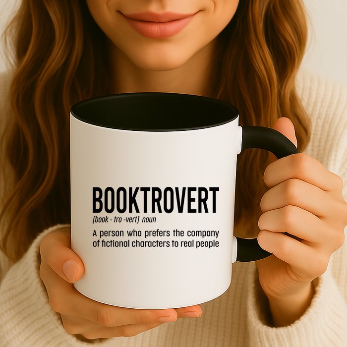 Funny Booktrovert Definition Reading Fan Book Lover Introvert Mug
