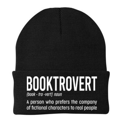 Funny Booktrovert Definition Reading Fan Book Lover Introvert Beanie