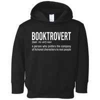 Funny Booktrovert Definition Reading Fan Book Lover Introvert Toddler Hoodie