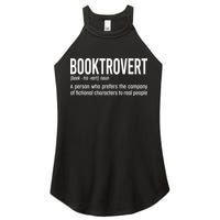 Funny Booktrovert Definition Reading Fan Book Lover Introvert Women's Perfect Tri Rocker Tank