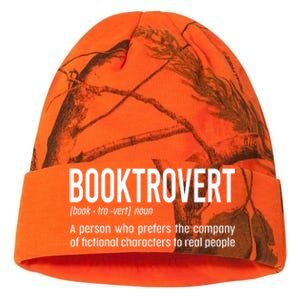 Funny Booktrovert Definition Reading Fan Book Lover Introvert Kati Licensed 12" Camo Beanie