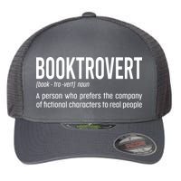 Funny Booktrovert Definition Reading Fan Book Lover Introvert Flexfit Unipanel Trucker Cap
