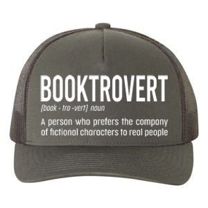 Funny Booktrovert Definition Reading Fan Book Lover Introvert Yupoong Adult 5-Panel Trucker Hat