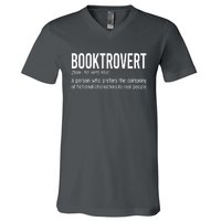 Funny Booktrovert Definition Reading Fan Book Lover Introvert V-Neck T-Shirt