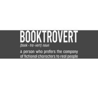 Funny Booktrovert Definition Reading Fan Book Lover Introvert Bumper Sticker