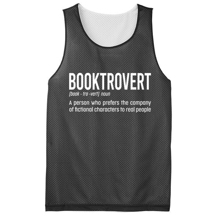 Funny Booktrovert Definition Reading Fan Book Lover Introvert Mesh Reversible Basketball Jersey Tank