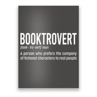 Funny Booktrovert Definition Reading Fan Book Lover Introvert Poster