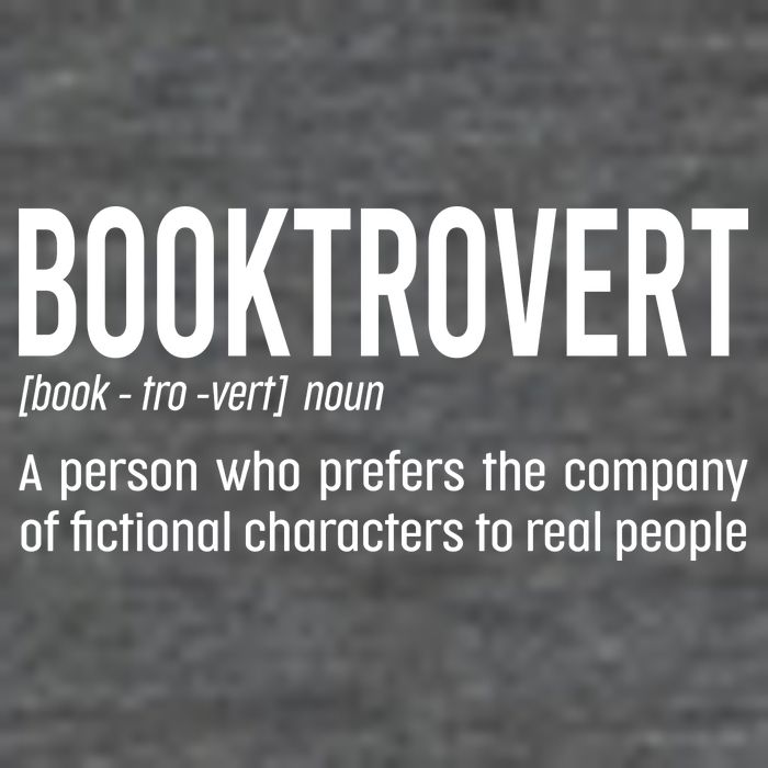 Funny Booktrovert Definition Reading Fan Book Lover Introvert Poster