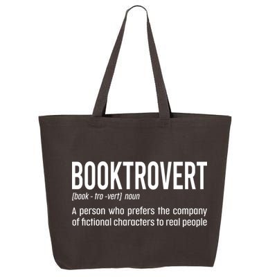 Funny Booktrovert Definition Reading Fan Book Lover Introvert 25L Jumbo Tote