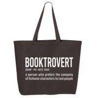 Funny Booktrovert Definition Reading Fan Book Lover Introvert 25L Jumbo Tote
