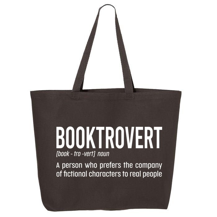 Funny Booktrovert Definition Reading Fan Book Lover Introvert 25L Jumbo Tote