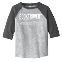 Funny Booktrovert Definition Reading Fan Book Lover Introvert Toddler Fine Jersey T-Shirt