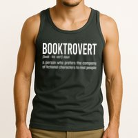 Funny Booktrovert Definition Reading Fan Book Lover Introvert Tank Top