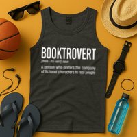 Funny Booktrovert Definition Reading Fan Book Lover Introvert Tank Top