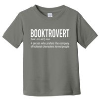Funny Booktrovert Definition Reading Fan Book Lover Introvert Toddler T-Shirt