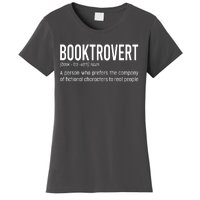 Funny Booktrovert Definition Reading Fan Book Lover Introvert Women's T-Shirt