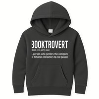 Funny Booktrovert Definition Reading Fan Book Lover Introvert Kids Hoodie