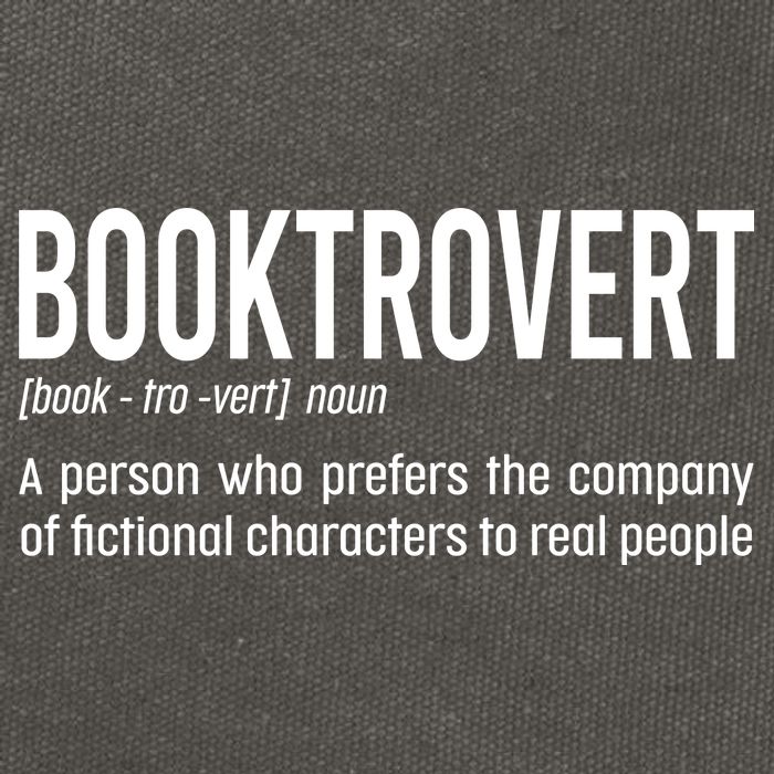 Funny Booktrovert Definition Reading Fan Book Lover Introvert Cotton Canvas Backpack
