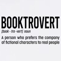 Funny Booktrovert Definition Reading Fan Book Lover Introvert Garment-Dyed Sweatshirt