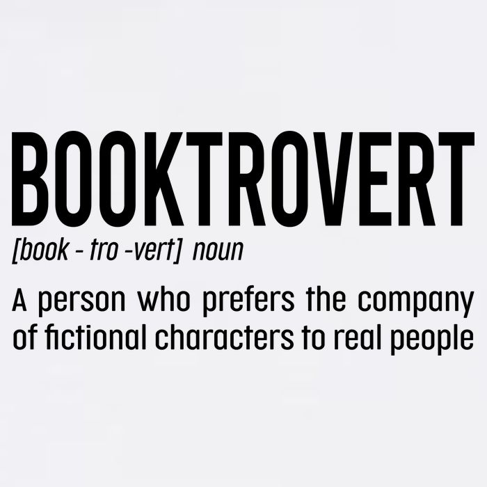 Funny Booktrovert Definition Reading Fan Book Lover Introvert Garment-Dyed Sweatshirt