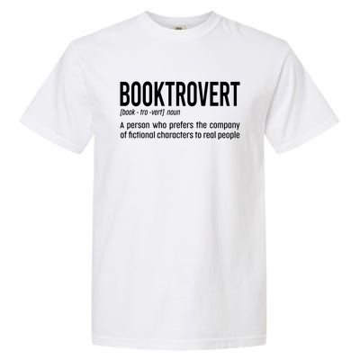 Funny Booktrovert Definition Reading Fan Book Lover Introvert Garment-Dyed Heavyweight T-Shirt