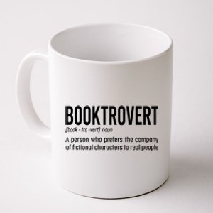 Funny Booktrovert Definition Reading Fan Book Lover Introvert Coffee Mug