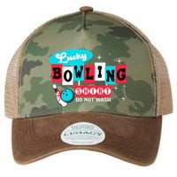 Funny Bowling Design Do Not Wash This Is My Lucky Bowling Legacy Tie Dye Trucker Hat