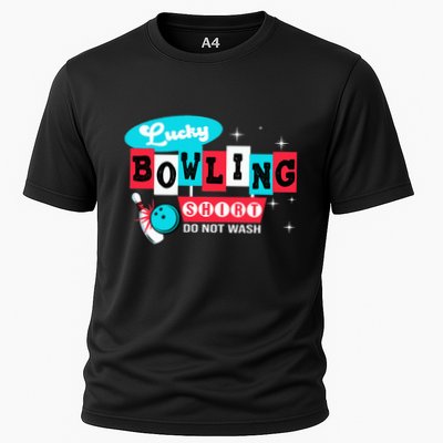 Funny Bowling Design Do Not Wash This Is My Lucky Bowling Performance Shirt