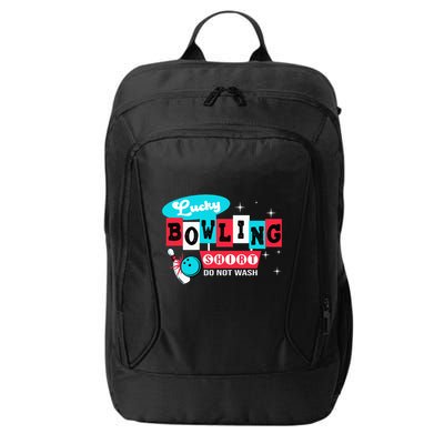 Funny Bowling Design Do Not Wash This Is My Lucky Bowling City Backpack