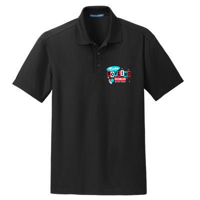 Funny Bowling Design Do Not Wash This Is My Lucky Bowling Dry Zone Grid Polo