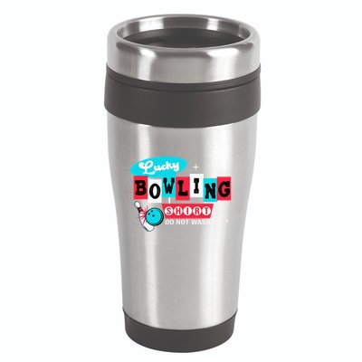 Funny Bowling Design Do Not Wash This Is My Lucky Bowling 16oz Travel Tumbler