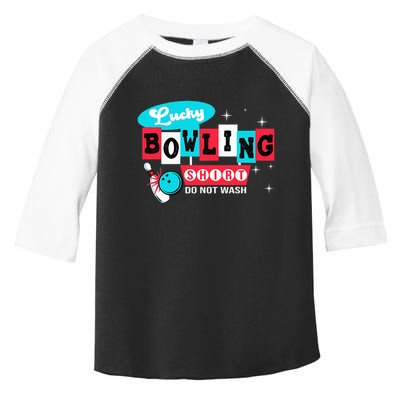 Funny Bowling Design Do Not Wash This Is My Lucky Bowling Toddler Fine Jersey T-Shirt
