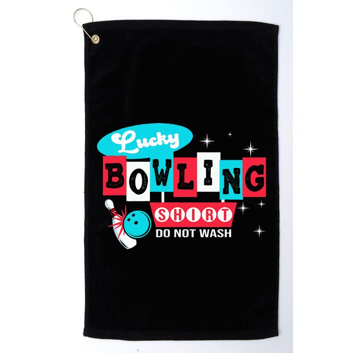 Funny Bowling Design Do Not Wash This Is My Lucky Bowling Golf Towel