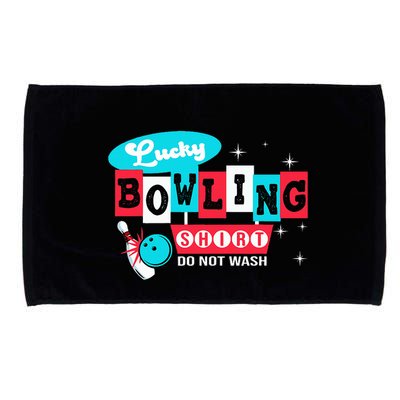 Funny Bowling Design Do Not Wash This Is My Lucky Bowling Microfiber Hand Towel