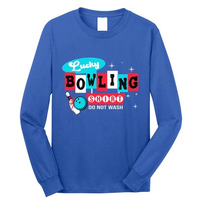 Funny Bowling Design Do Not Wash This Is My Lucky Bowling Long Sleeve Shirt