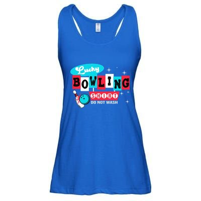 Funny Bowling Design Do Not Wash This Is My Lucky Bowling Ladies Essential Flowy Tank