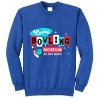 Funny Bowling Design Do Not Wash This Is My Lucky Bowling Tall Sweatshirt