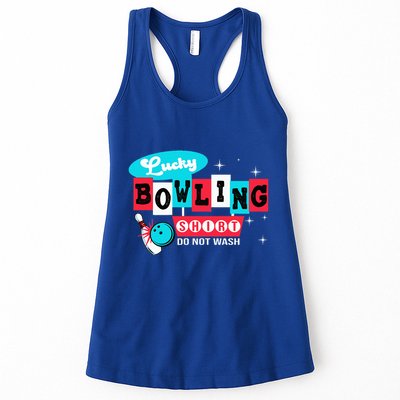 Funny Bowling Design Do Not Wash This Is My Lucky Bowling Womens Tank Top