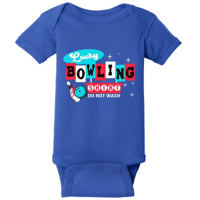 Funny Bowling Design Do Not Wash This Is My Lucky Bowling Baby Bodysuit